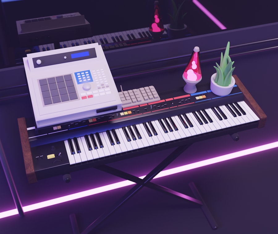 robot-themed music identity