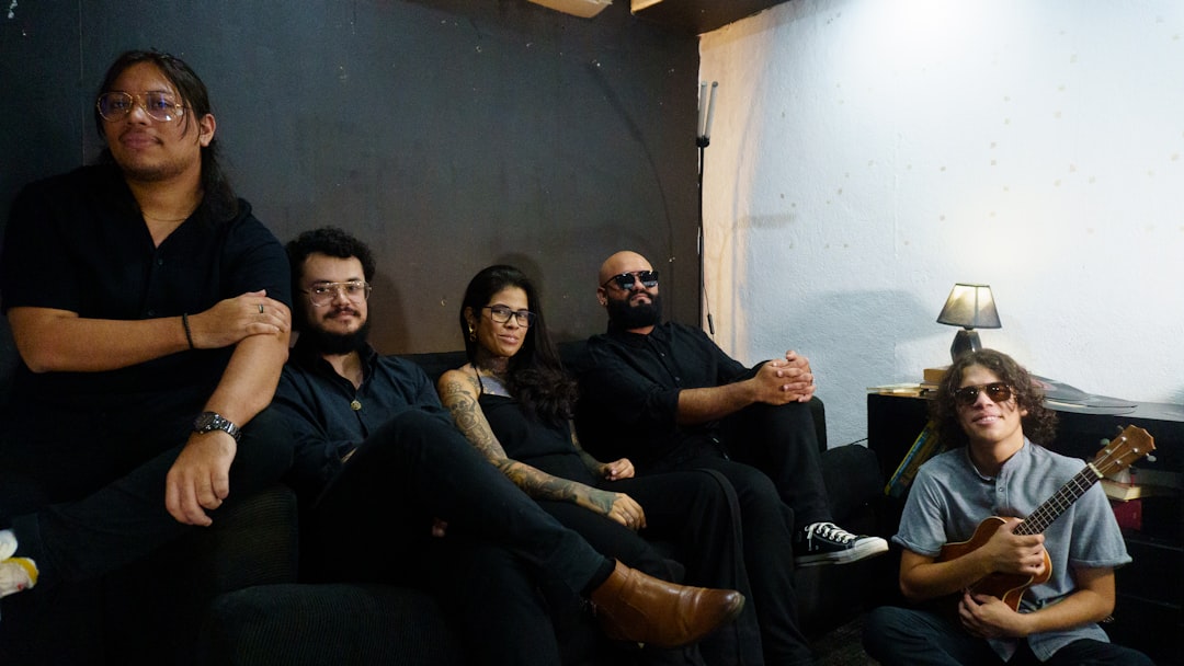 Photo indie musicians launching with AI